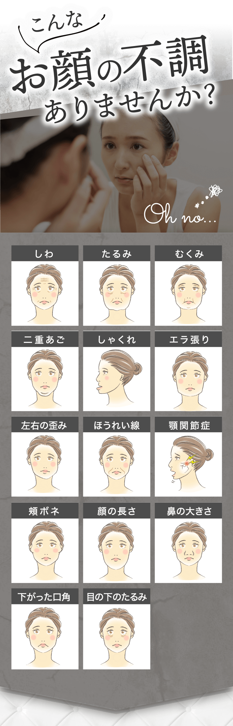 こんなお顔の不調ありませんか？